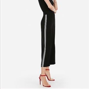 Express Cropped Culottes High Rise Stripe
